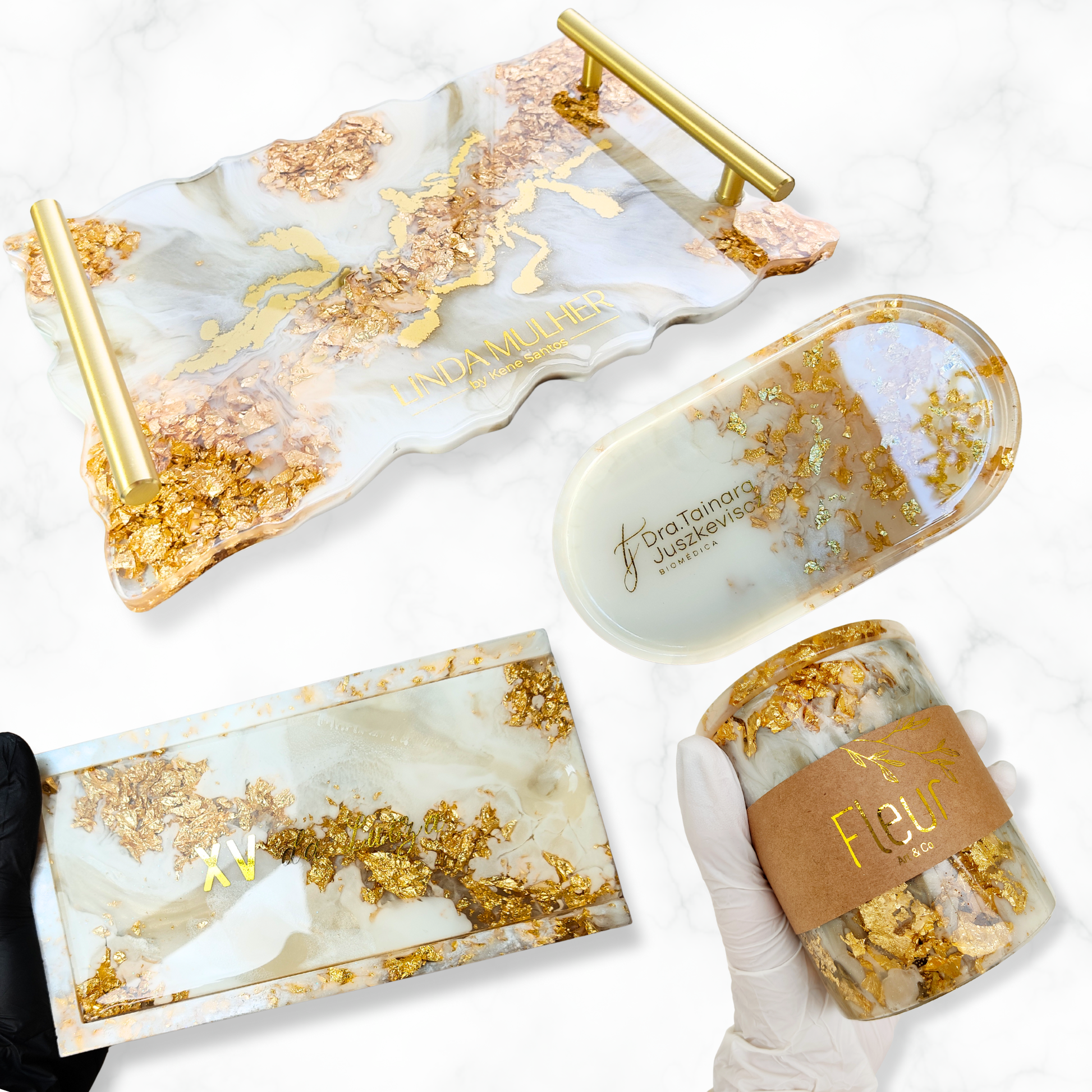 Kit Corporate | Linha Fleur Gold