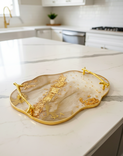 Bandeja Aurora | Linha Fleur Gold