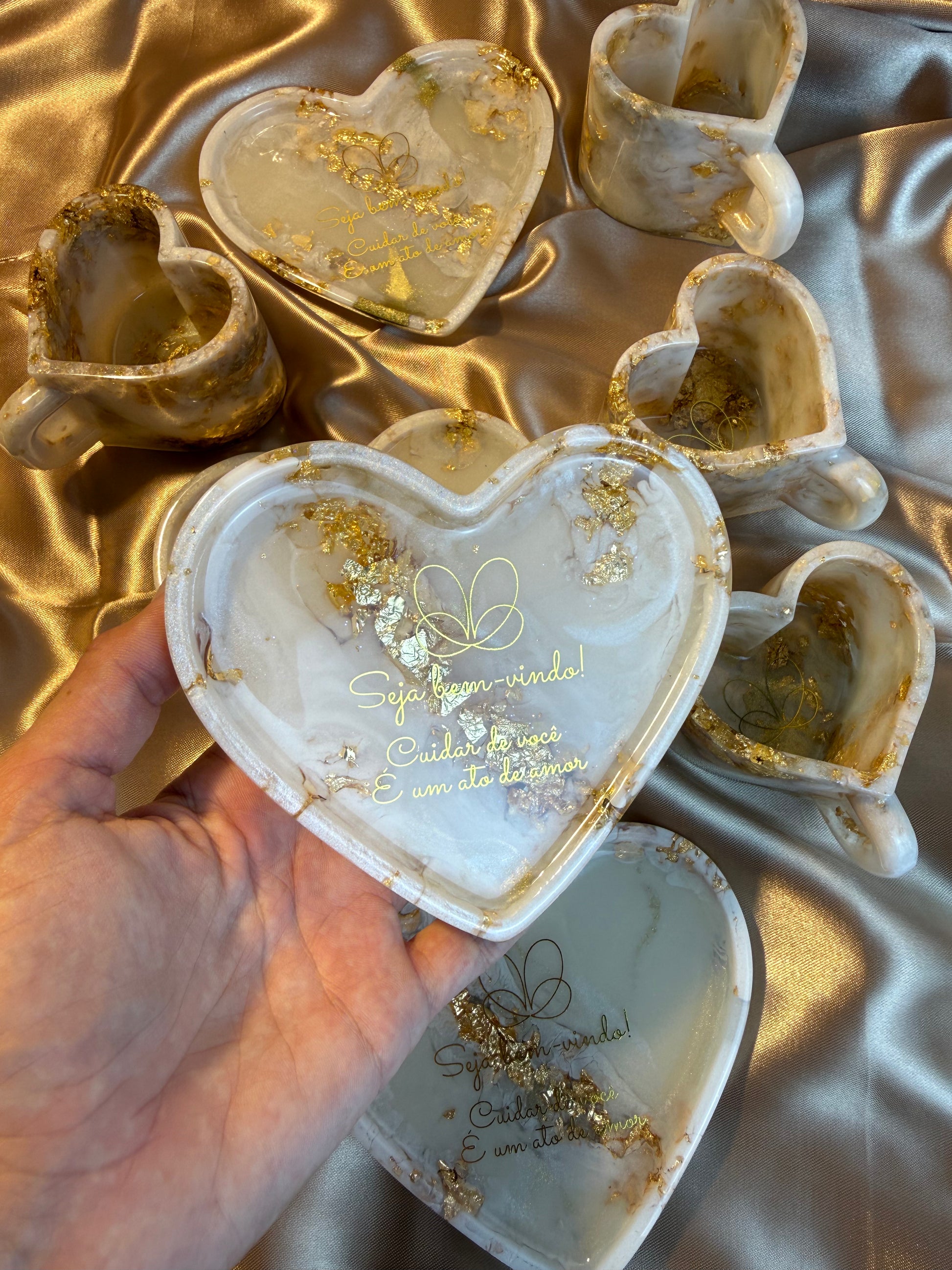 Kit Amour Gold: Xícara com pires