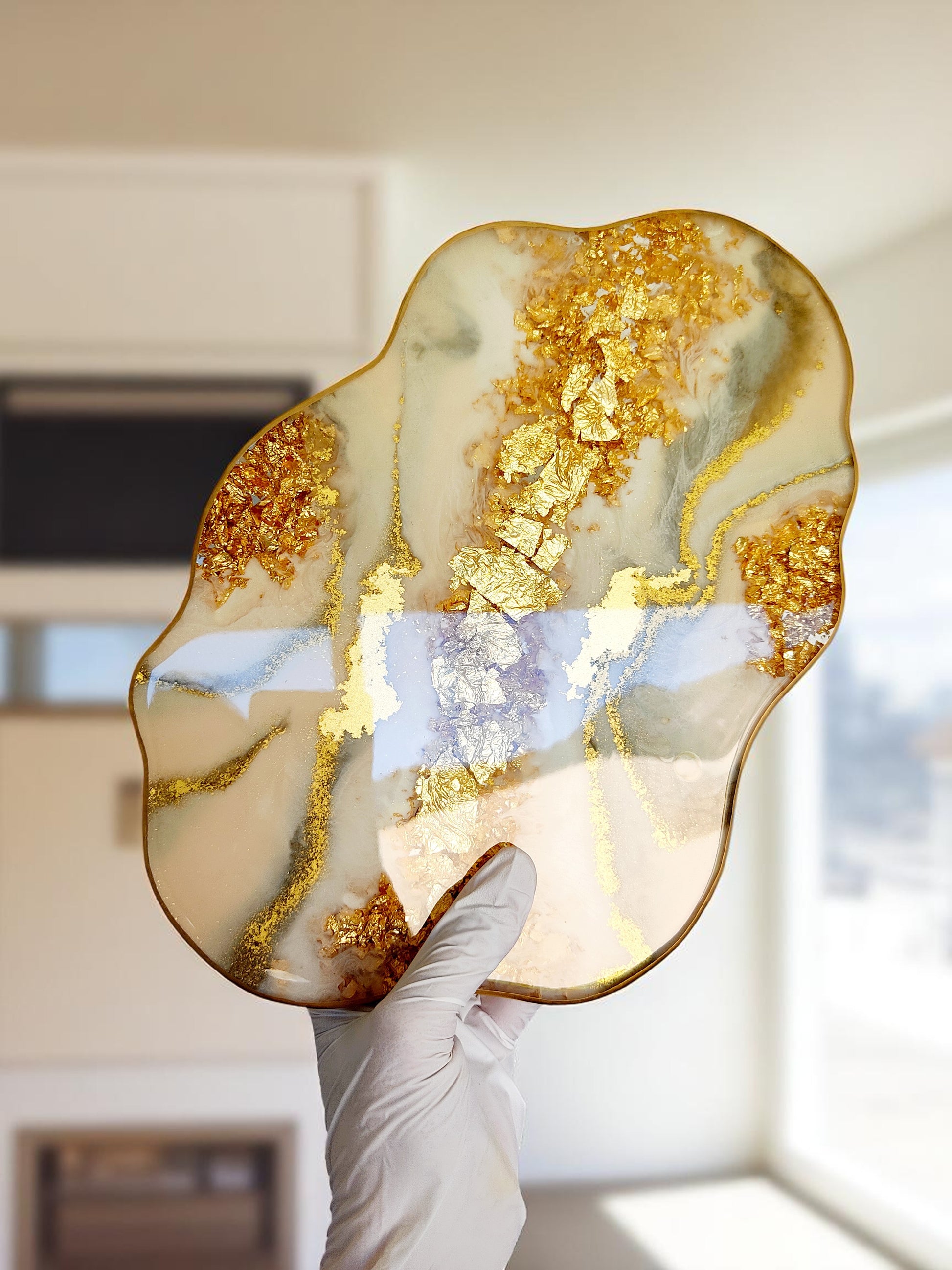 Bandeja Orgânica | Linha Fleur Gold