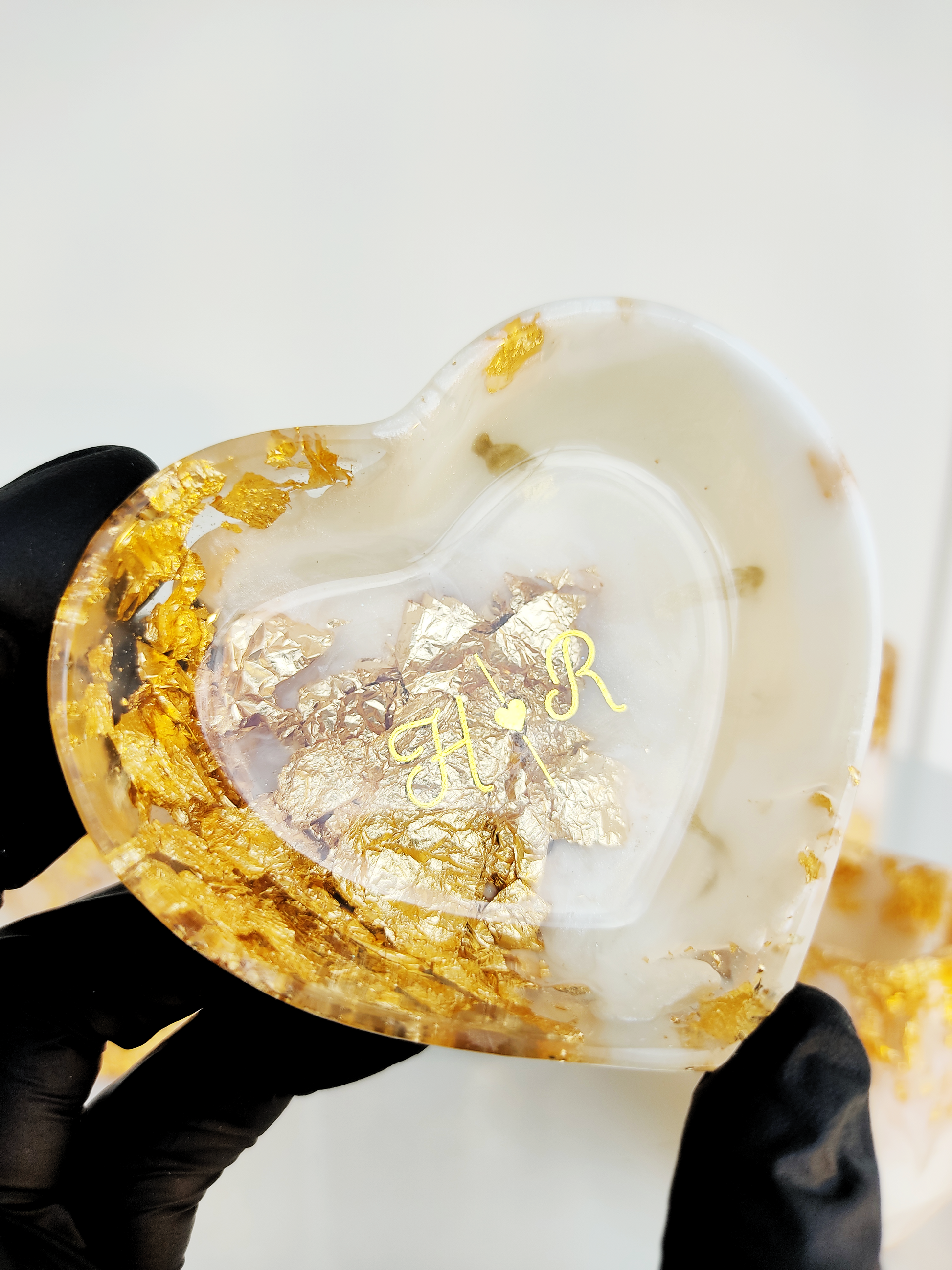 Mini bowl/porta-joia coração | Linha Fleur Gold