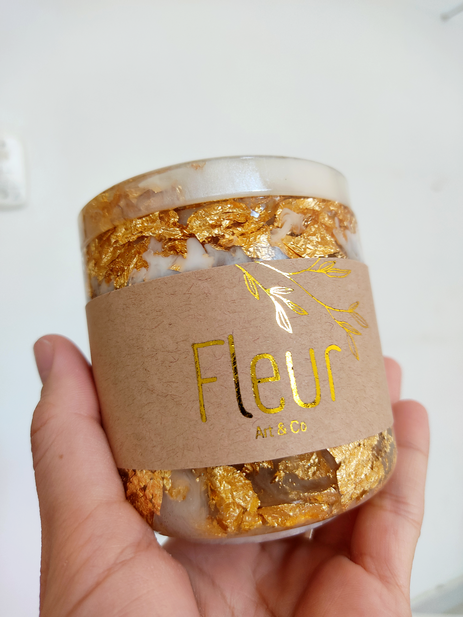 Porta Cotonete | Linha Fleur Gold