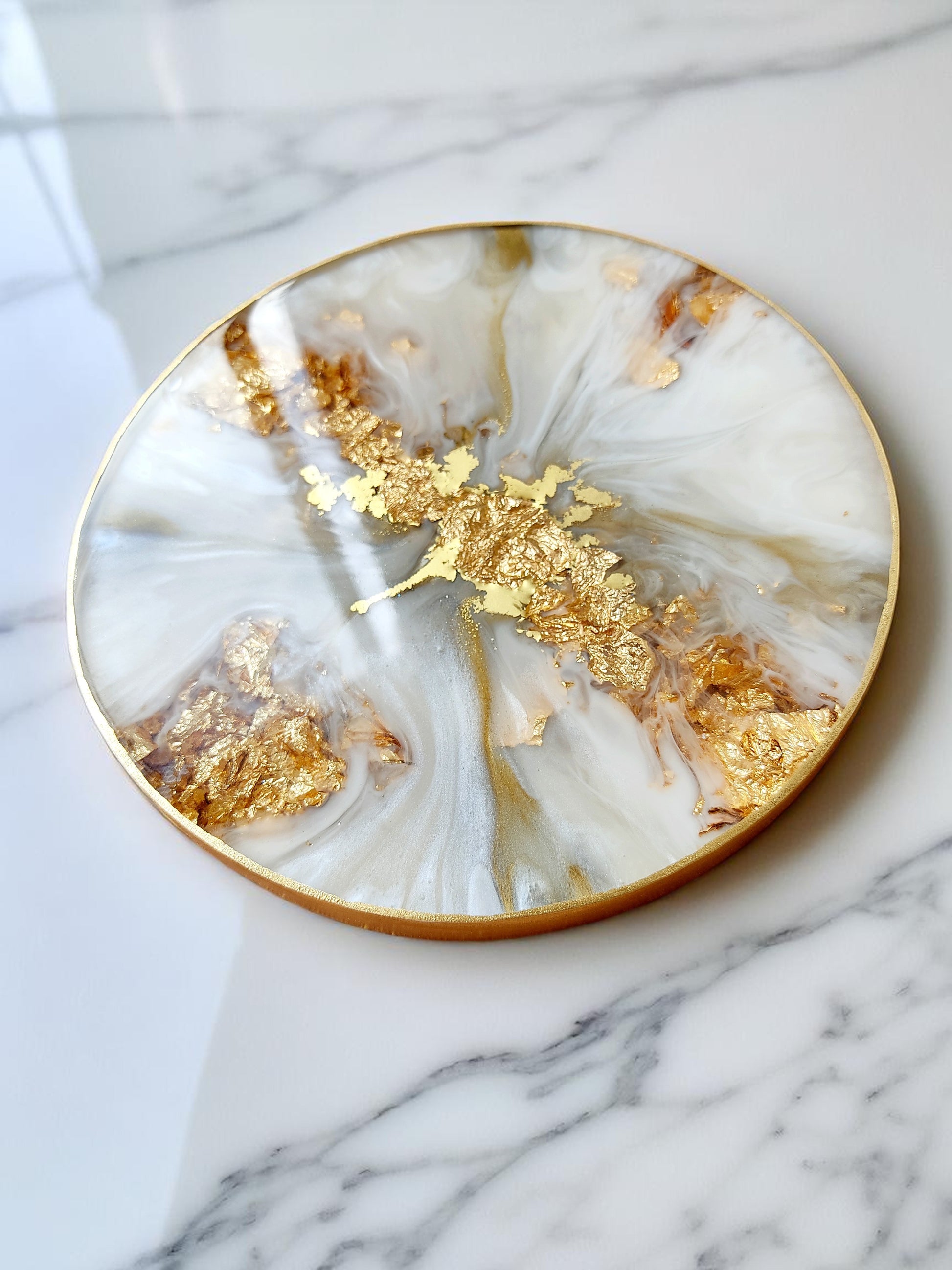 Platter redondo | Linha Fleur Gold