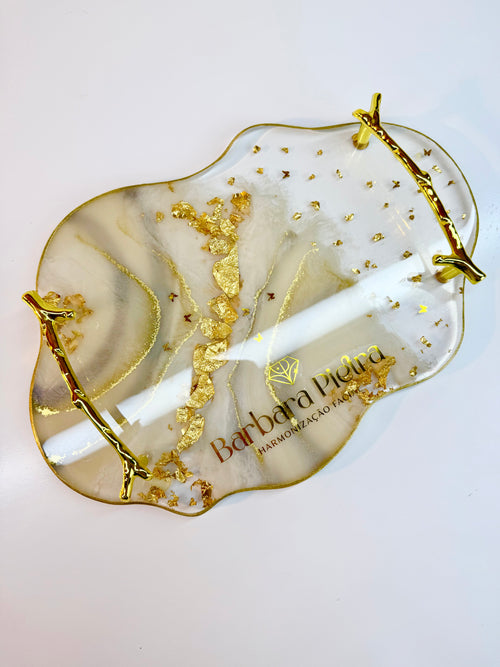 Bandeja Aurora | Linha Fleur Gold
