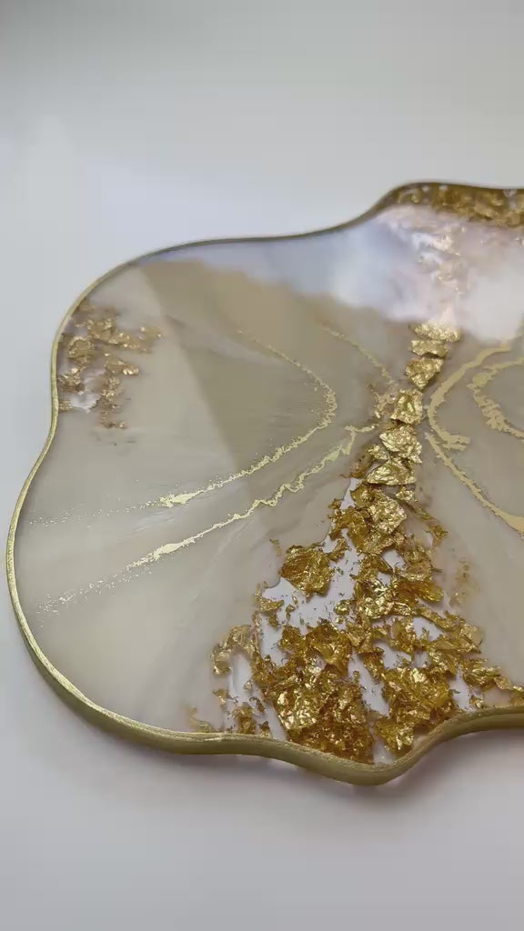 Bandeja Orgânica | Linha Fleur Gold