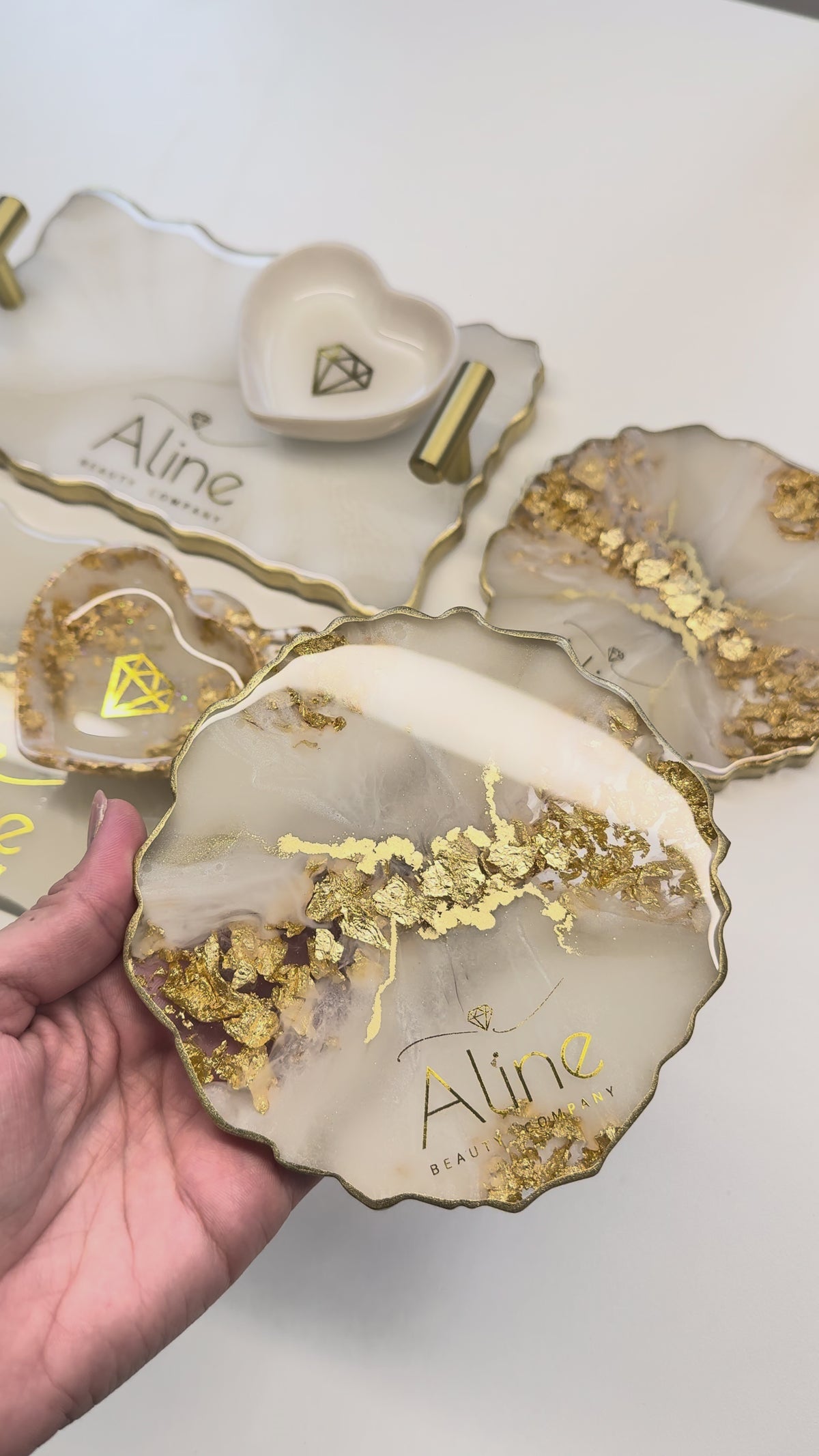 Porta Copos | Linha Fleur Gold
