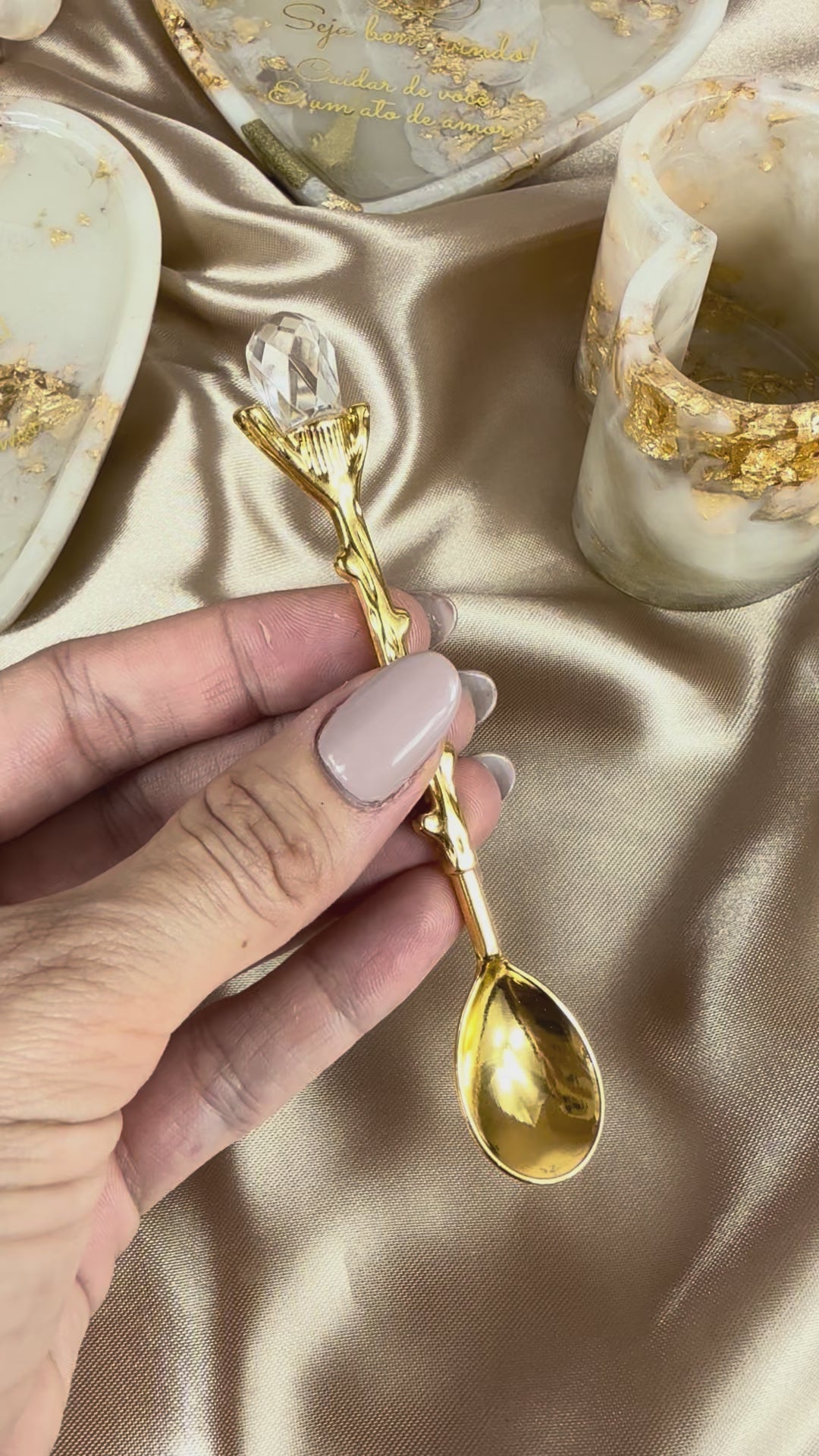 Kit Amour Gold: Xícara com pires